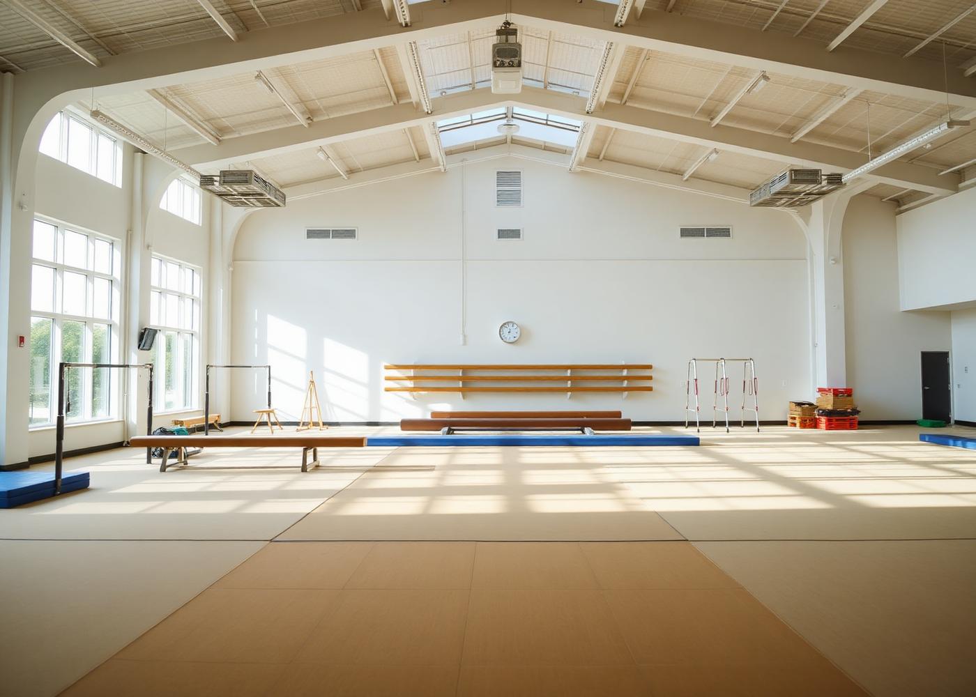 Interno della palestra ASD Nuova Ginnastica Teramo